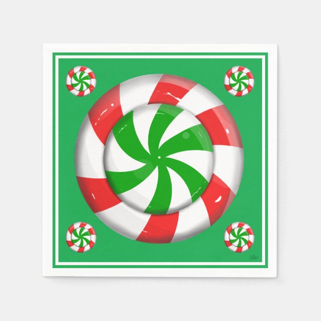 Servilleta De Papel Navidades Candy (Anverso)