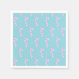 Servilleta De Papel Navidades Candy Cane Blue