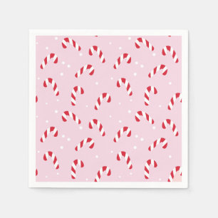 Servilleta De Papel Navidades Candy Cane Pink