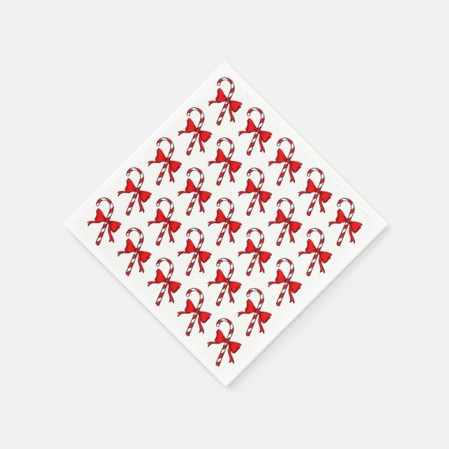 SERVILLETA DE PAPEL NAVIDADES CANDYCANE (Borde)