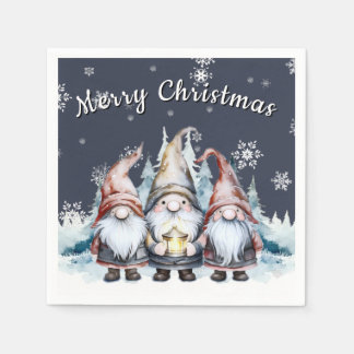 Servilleta De Papel Navidades caprichosos Fiesta familiar Gnome
