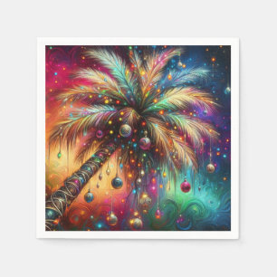 Servilleta De Papel Navidades caprichosos Palm Tree Tropical Beach Viv