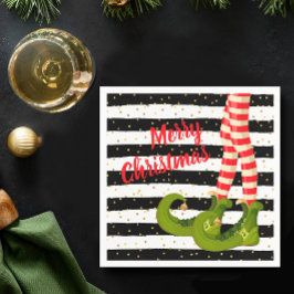 Servilleta De Papel Navidades caprichosos se mueven las piernas a raya