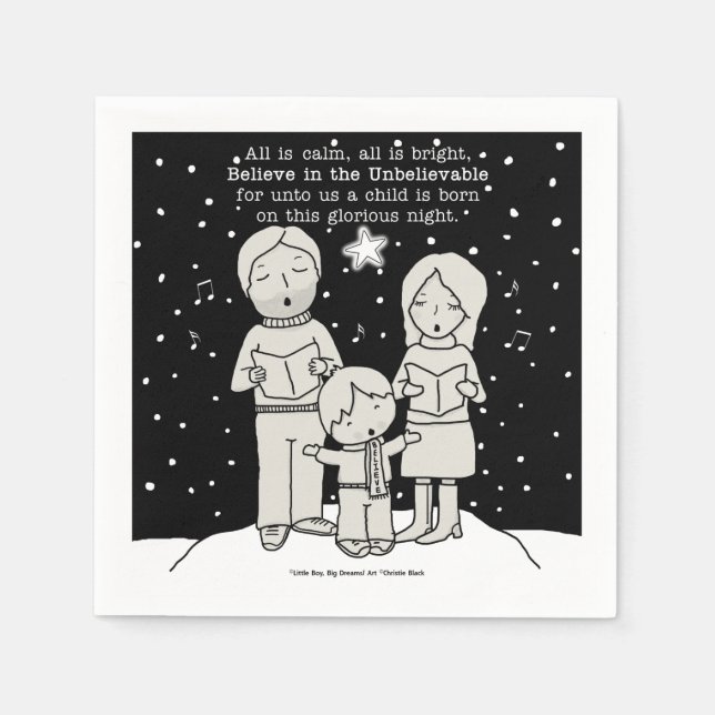 Servilleta De Papel Navidades Caroling (Anverso)