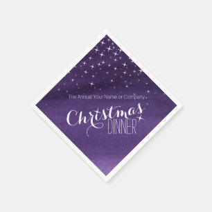 Servilleta De Papel Navidades cena noche estrellada personalizado serv