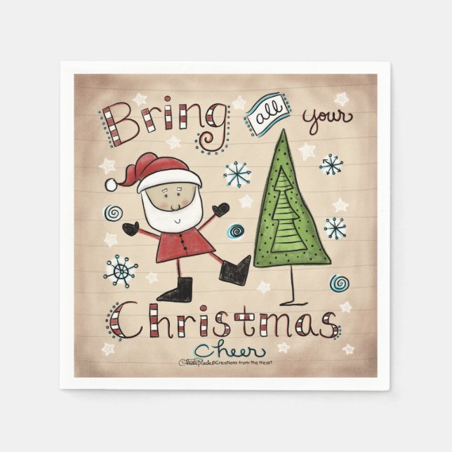 Servilleta De Papel Navidades Cheer (Anverso)