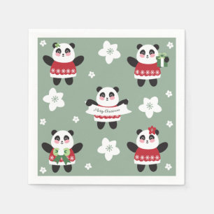 Servilleta De Papel Navidades Cherry Blossom Panda