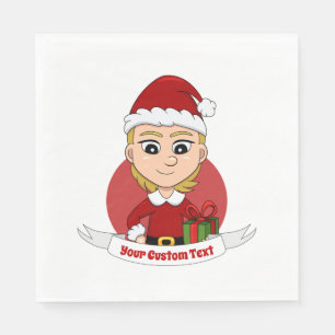 Servilleta De Papel navidades chica pañales personalizados
