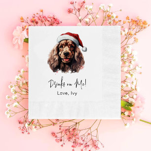 Servilleta De Papel Navidades Cocker Spaniel Dog Bebe Sobre Mí