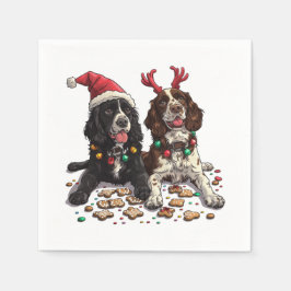 Servilleta De Papel Navidades Cocker Spaniel Dogs