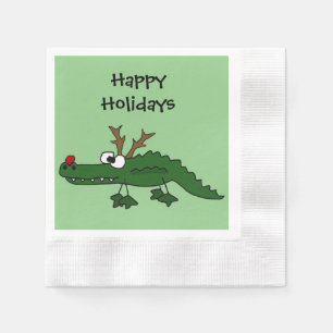 Servilleta De Papel Navidades cómicos como renos