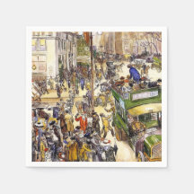 Navidades Compradores en la Quinta Avenida (Nueva