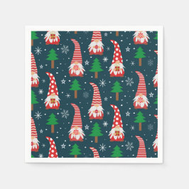Servilleta De Papel Navidades con árboles y copos de nieve
