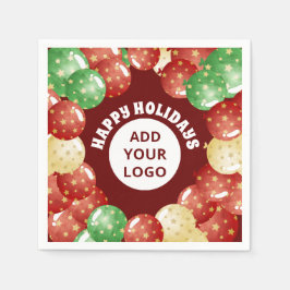 Servilleta De Papel Navidades con logotipo de negocios personalizado G