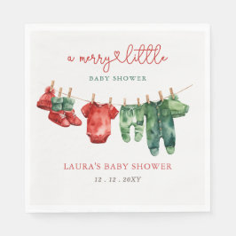 Servilleta De Papel Navidades con poco género Baby Shower neutral
