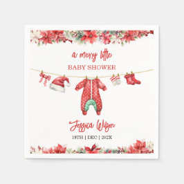 Servilleta De Papel Navidades con poco género Baby Shower neutral