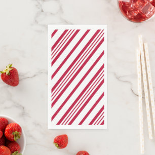 Servilleta De Papel Navidades con rayas de caramelo