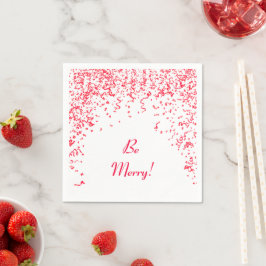 Servilleta De Papel Navidades Confetti de Cinta Roja