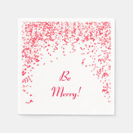 Servilleta De Papel Navidades Confetti de Cinta Roja
