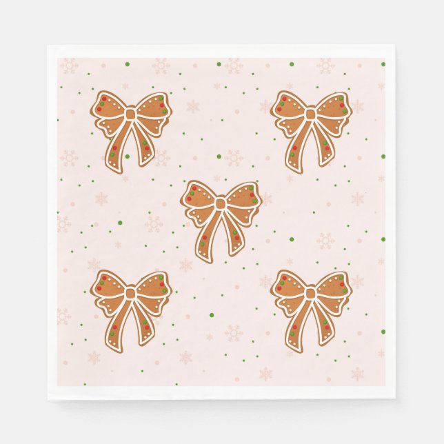 Servilleta De Papel Navidades Cookie Bows (Anverso)