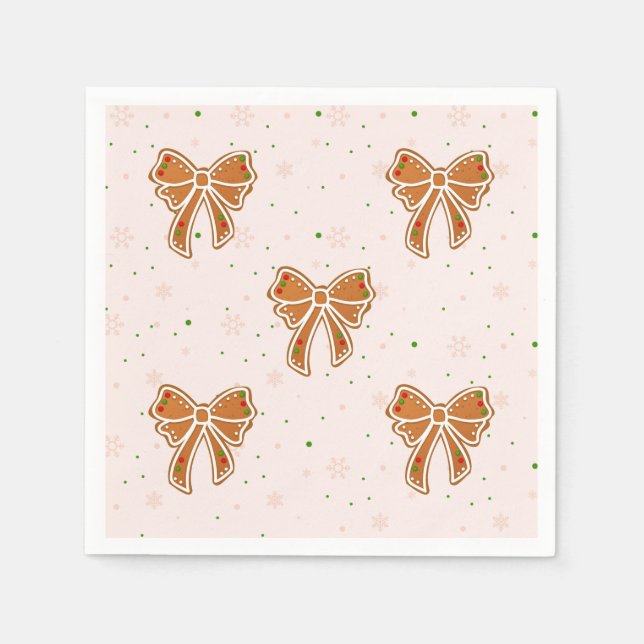 Servilleta De Papel Navidades Cookie Bows (Anverso)
