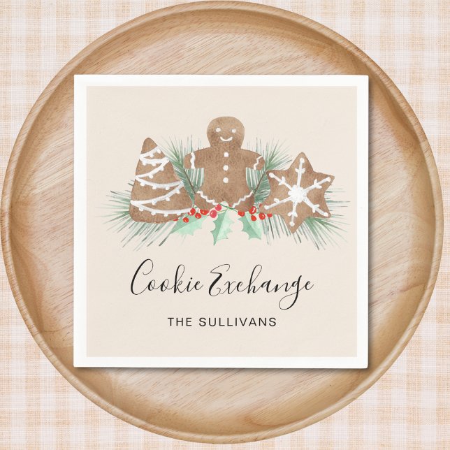 Servilleta De Papel Navidades Cookie Exchange (Subido por el creador)