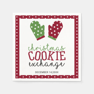 Servilleta De Papel Navidades Cookie Exchange Fiesta Holiday Oven Mitt