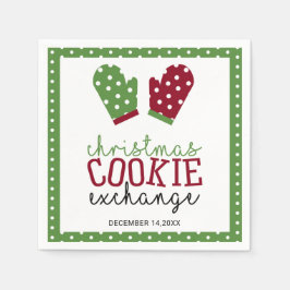 Servilleta De Papel Navidades Cookie Exchange Fiesta Holiday Oven Mitt