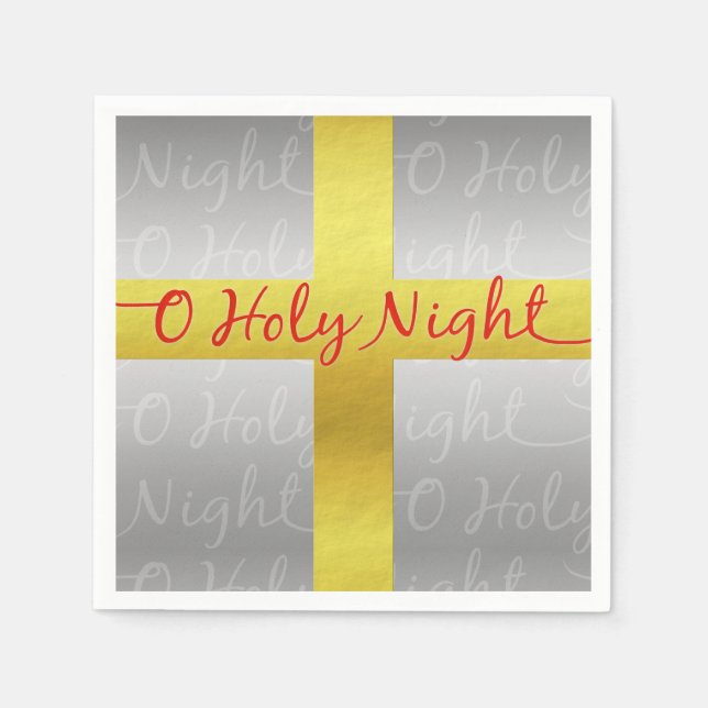 Servilleta De Papel Navidades cristianos cruzan Bonitos religiosas (Anverso)