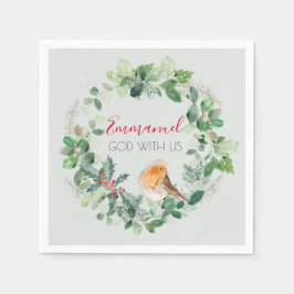 Servilleta De Papel Navidades cristianos Wreath WinRobin