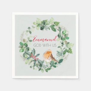 Servilleta De Papel Navidades cristianos Wreath WinRobin