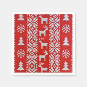 Servilleta De Papel Navidades Cross Stitch