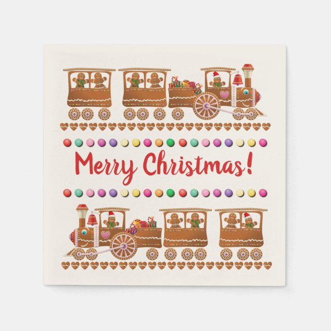 Servilleta De Papel Navidades Cute Gingerbread (Anverso)