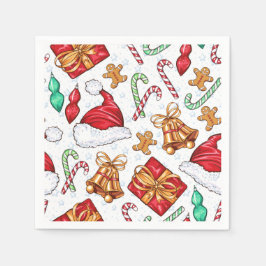 Servilleta De Papel Navidades Cute símbolos Niños