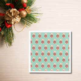 Servilleta De Papel Navidades Cute Teddy Bear