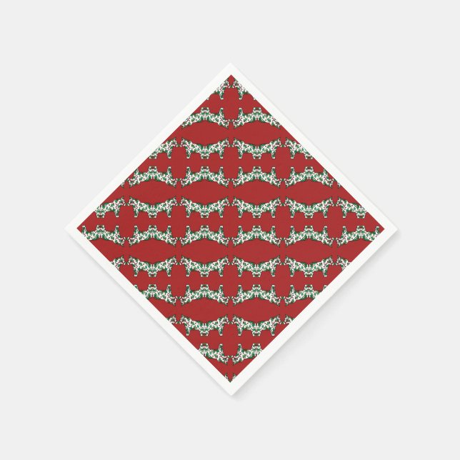 Servilleta De Papel Navidades Dala Horses (Borde)