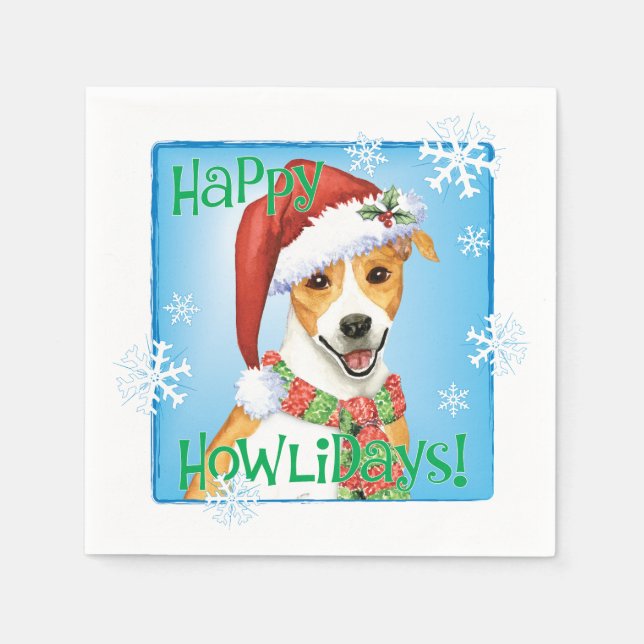 Servilleta De Papel Navidades Danés-Sueco Farmdog (Anverso)