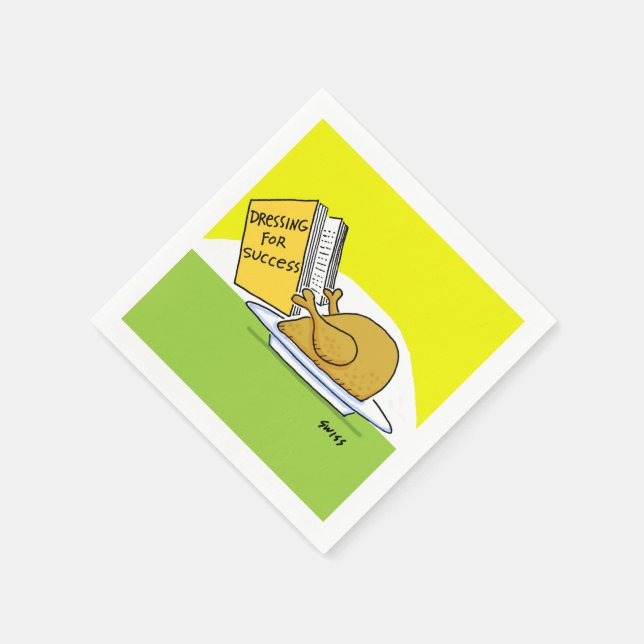 Servilleta De Papel Navidades de Acción de Gracias, Turquía informal y (Borde)