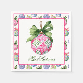 Servilleta De Papel Navidades de adormidera baubles ornamentos Persona