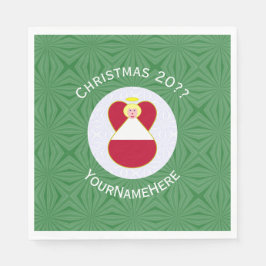 Servilleta De Papel Navidades de Angel de Bandera Austríaca Personaliz