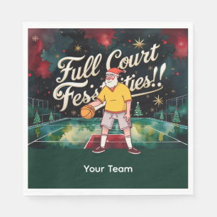 Servilleta De Papel Navidades de baloncesto con tema de Nombre