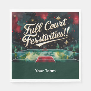 Servilleta De Papel Navidades de baloncesto con tema de Nombre
