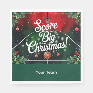Servilleta De Papel Navidades de baloncesto con tema de Nombre
