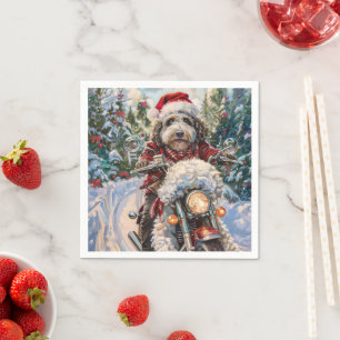 Servilleta De Papel Navidades de Bernedoodle Dog