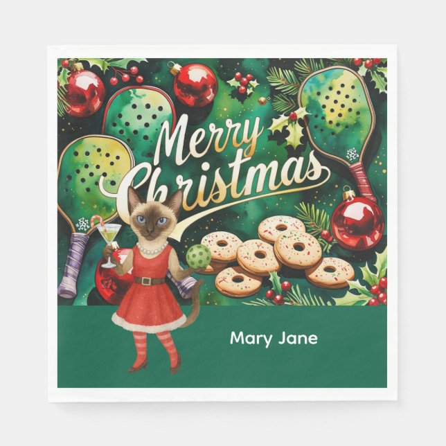 Servilleta De Papel Navidades de bolas de bolas temáticas para aficion (Anverso)