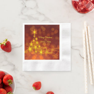Servilleta De Papel Navidades de cambio de nombre de árbol de estrella
