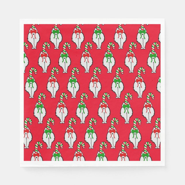 Servilleta De Papel Navidades de Cat Butt (Anverso)