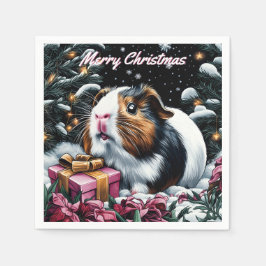 Servilleta De Papel Navidades de cerdo de Guinea