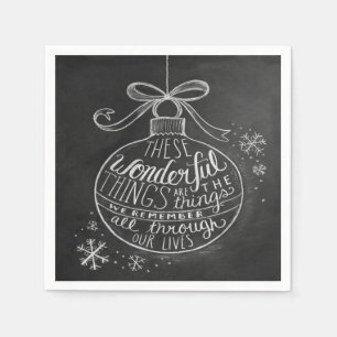 Servilleta De Papel Navidades de Chalkboard