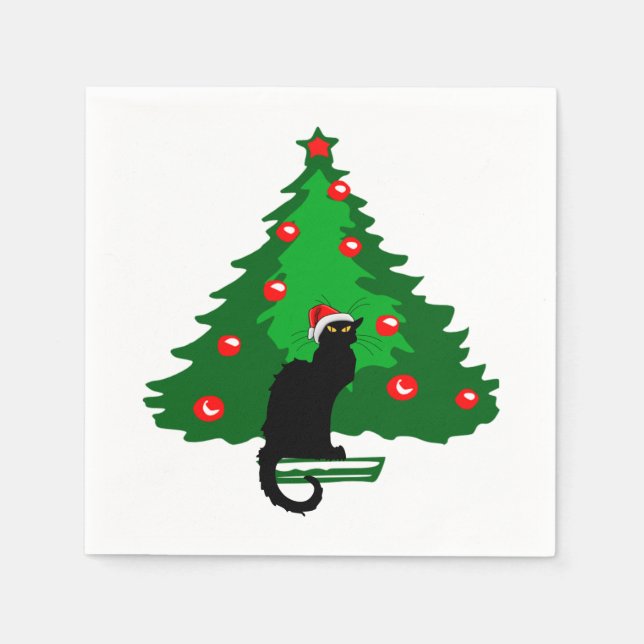 Servilleta De Papel Navidades de Chat Noir (Anverso)
